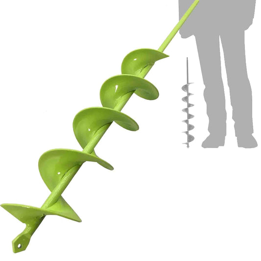 TCBWFY 3x24 Inch Auger Drill Bit for Planting,Easy Planter Garden Auger for Bulbs, Bedding Plants & Post Holes - Compatible with 3/8" Hex Drive