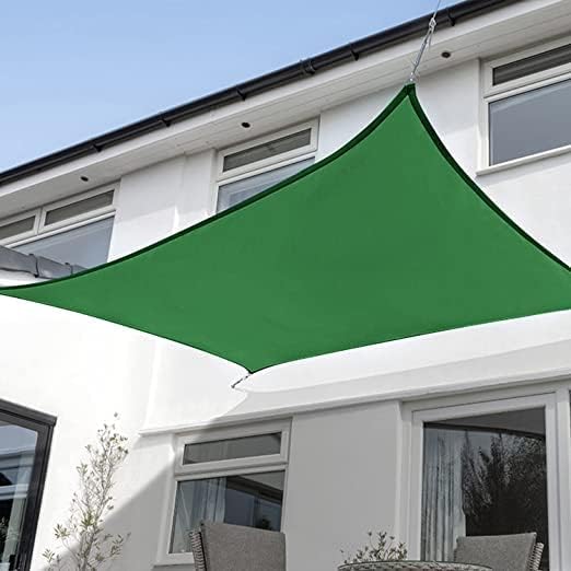 KANAGAWA 10'X24' Dark Green Custom Size Sun Shade Sail Rectangle UV Block Canopy Cover for Patio Backyard Lawn Garden Outdoor (Customized Available)
