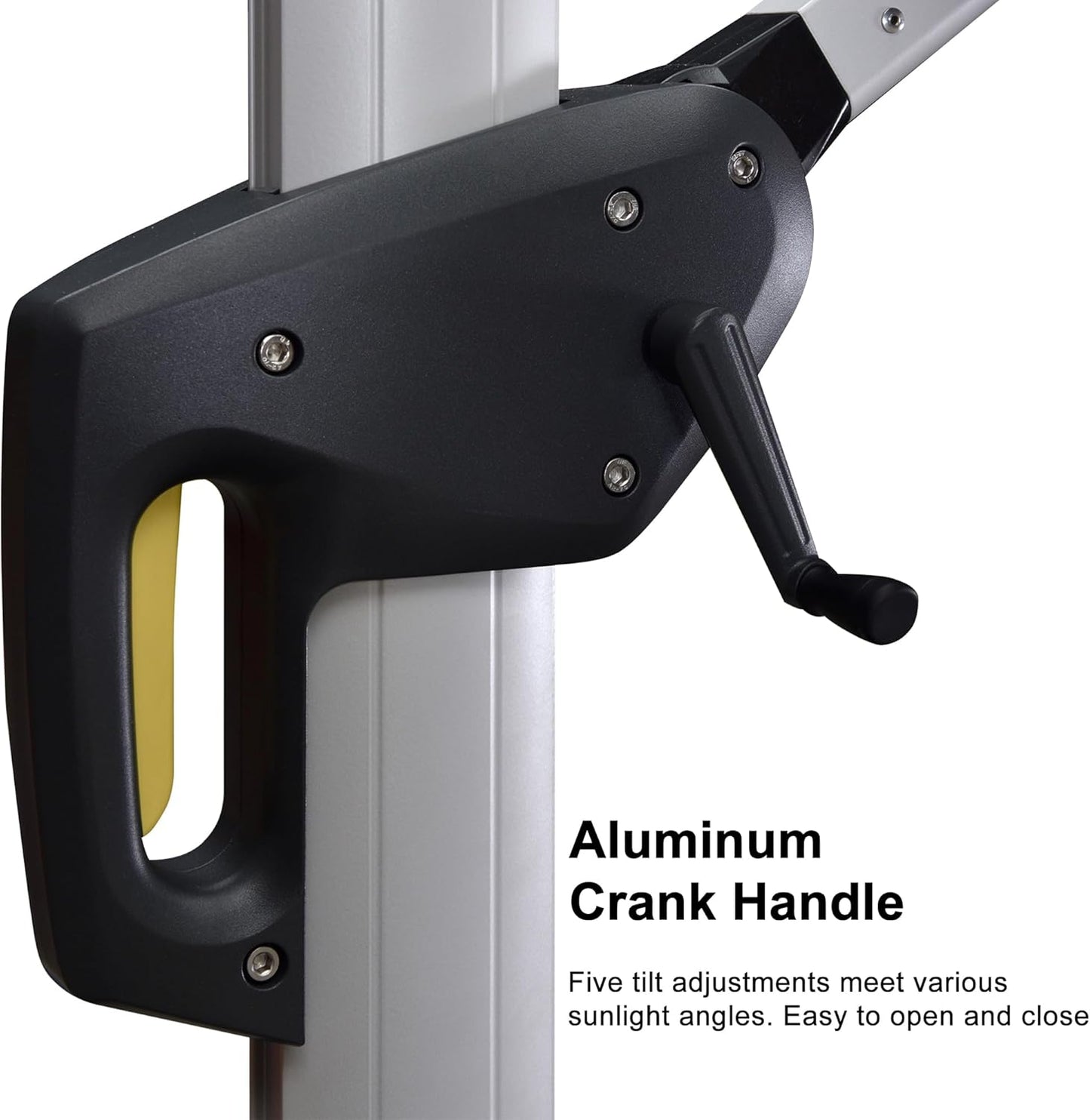 PURPLE LEAF 10 Feet Patio Umbrella Outdoor Round Umbrella Large Cantilever Umbrella Windproof Offset Heavy Duty Sun for Garden Deck Pool Patio, Black