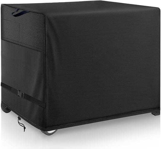 Outdoor Prep Table Cover - Heavy Duty Waterproof Cover for Outdoor Stainless Steel Table,Compatible with 60 inch Outdoor Utility Cart and Storage Cabinet,Black