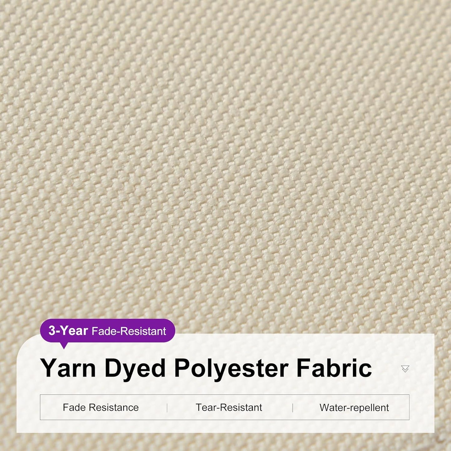 PURPLE LEAF 9 Feet Patio Umbrella Outdoor Cantilever Square Umbrella Aluminum Offset Umbrella with 360-degree Rotation for Garden Deck Pool Patio, Beige