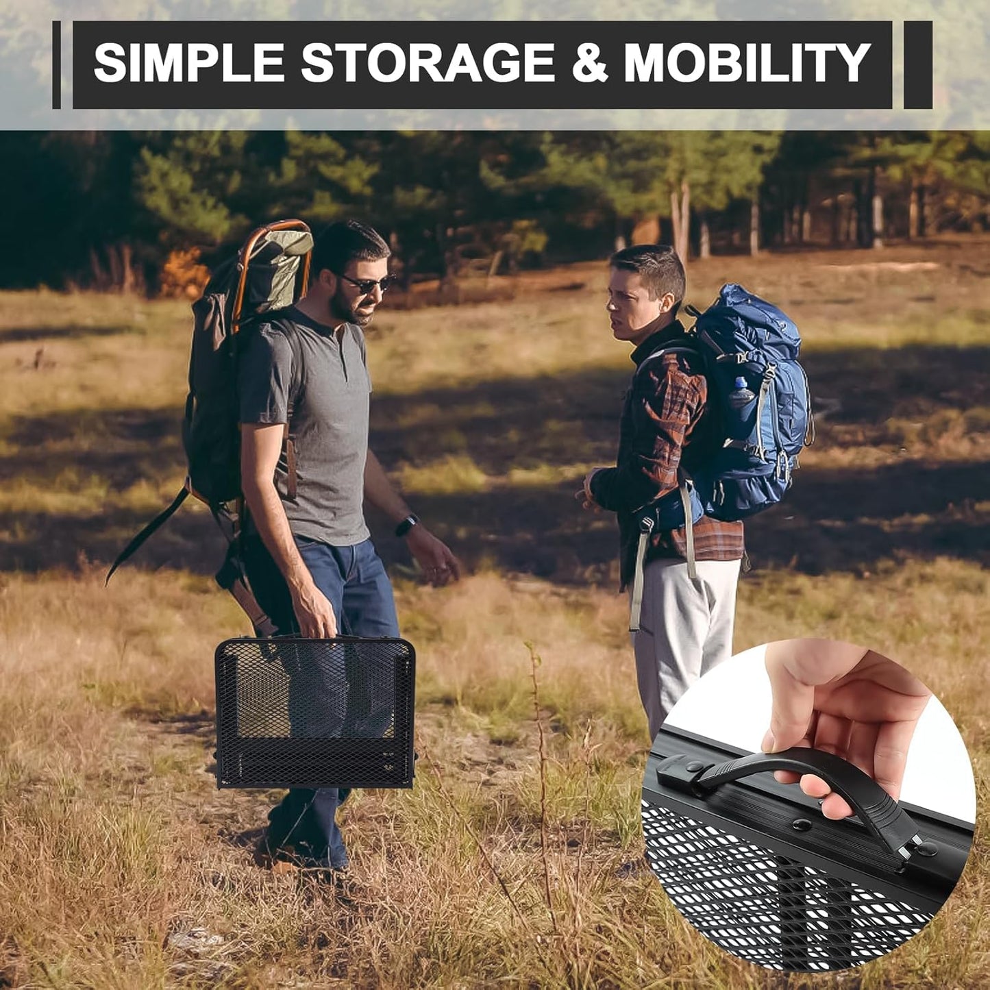 Camping Portable Folding Grill 2x1.3 FT Table, Lightweight Height Adjustable Metal Picnic Outdoor Table with Mesh Desktop and Mesh Bag, Picnic, Beach and BBQ, Party