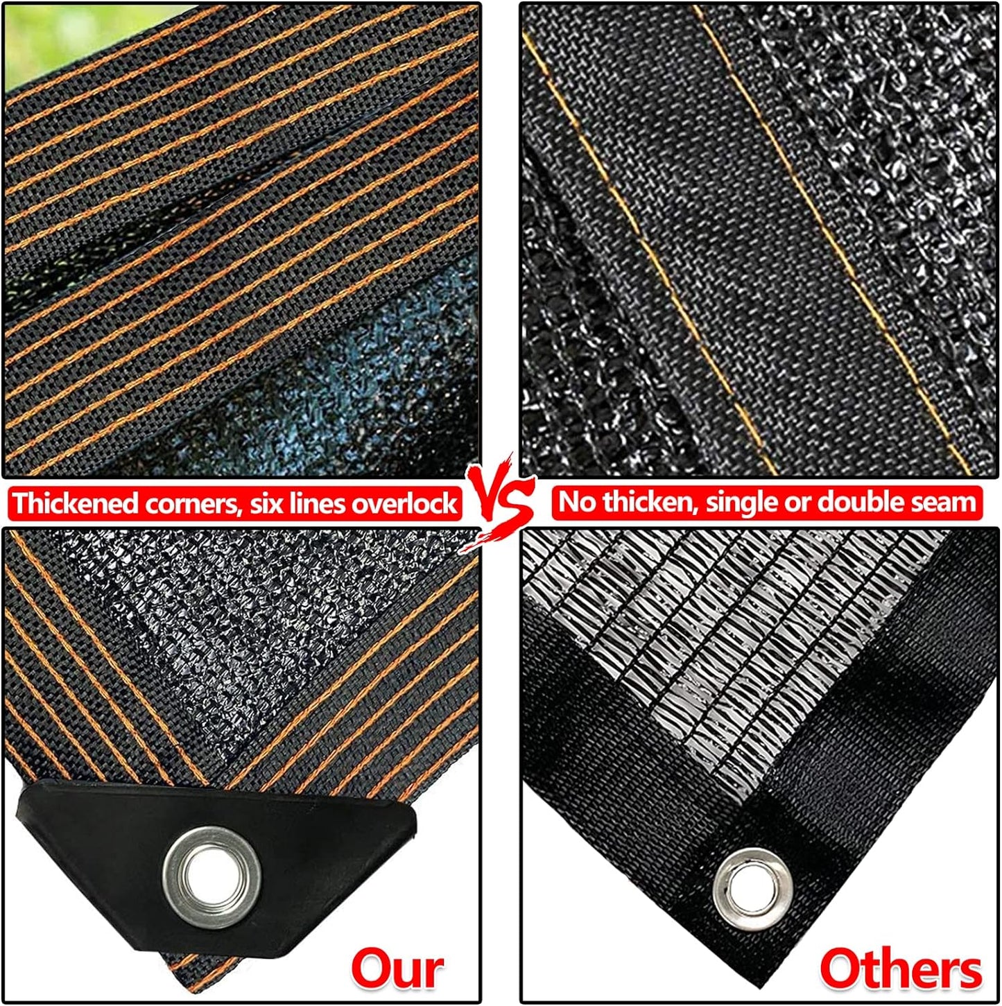 90% Shade Cloth for Garden -12 x 20 FT Durable Mesh Tarp with Grommets, Sunblock Net for Patio for Plants Greenhouse Outdoor Pergola Sun Shade Neting for Chicken Coop Cover